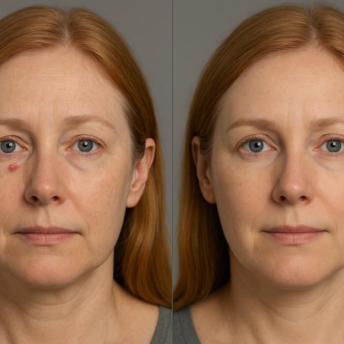 Eyelid Skin Cancer before and After