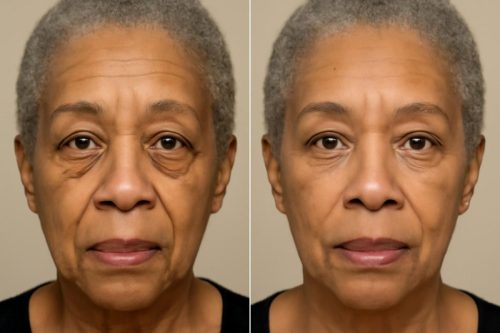 Lower Eyelid Blepharoplasty surgery before and after image