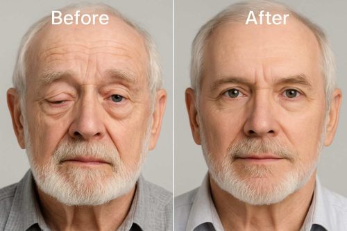 entropion and ectropion surgery before and after image