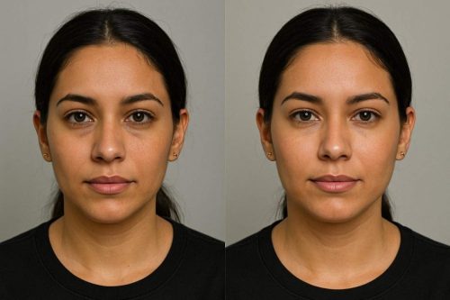 non-surgical cosmetic eye before and After image