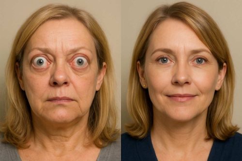 thyroid eye disease before and after treatment